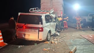 Tacna: Pareja chilena muere en choque de miniván con camión en vía a Arica