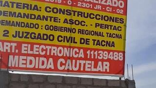 Tacna: Cancelan medida cautelar que Apertac utilizaba para reinvadir terreno