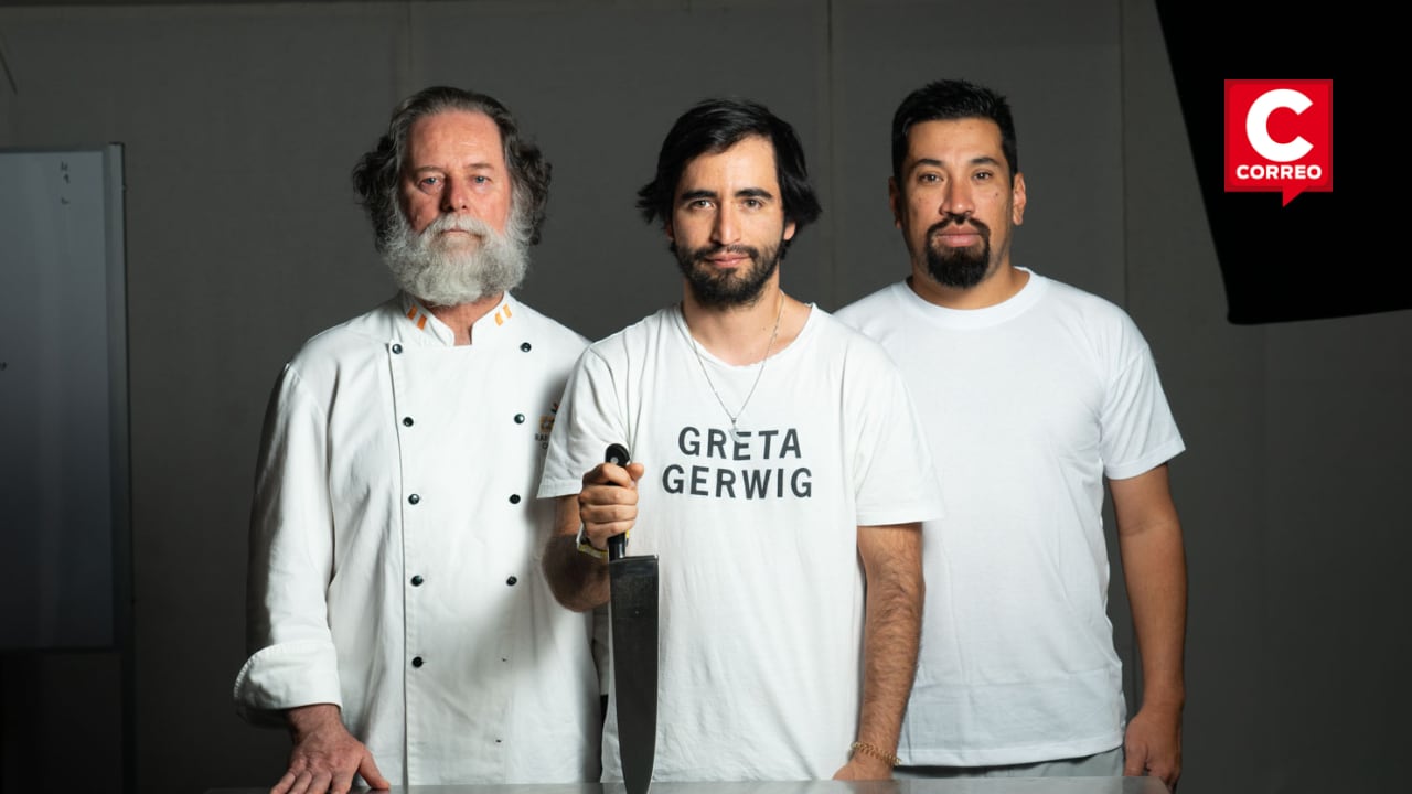 Javier Valdés, Jorge Robinet (director teatral) y Aldo Miyashiro.