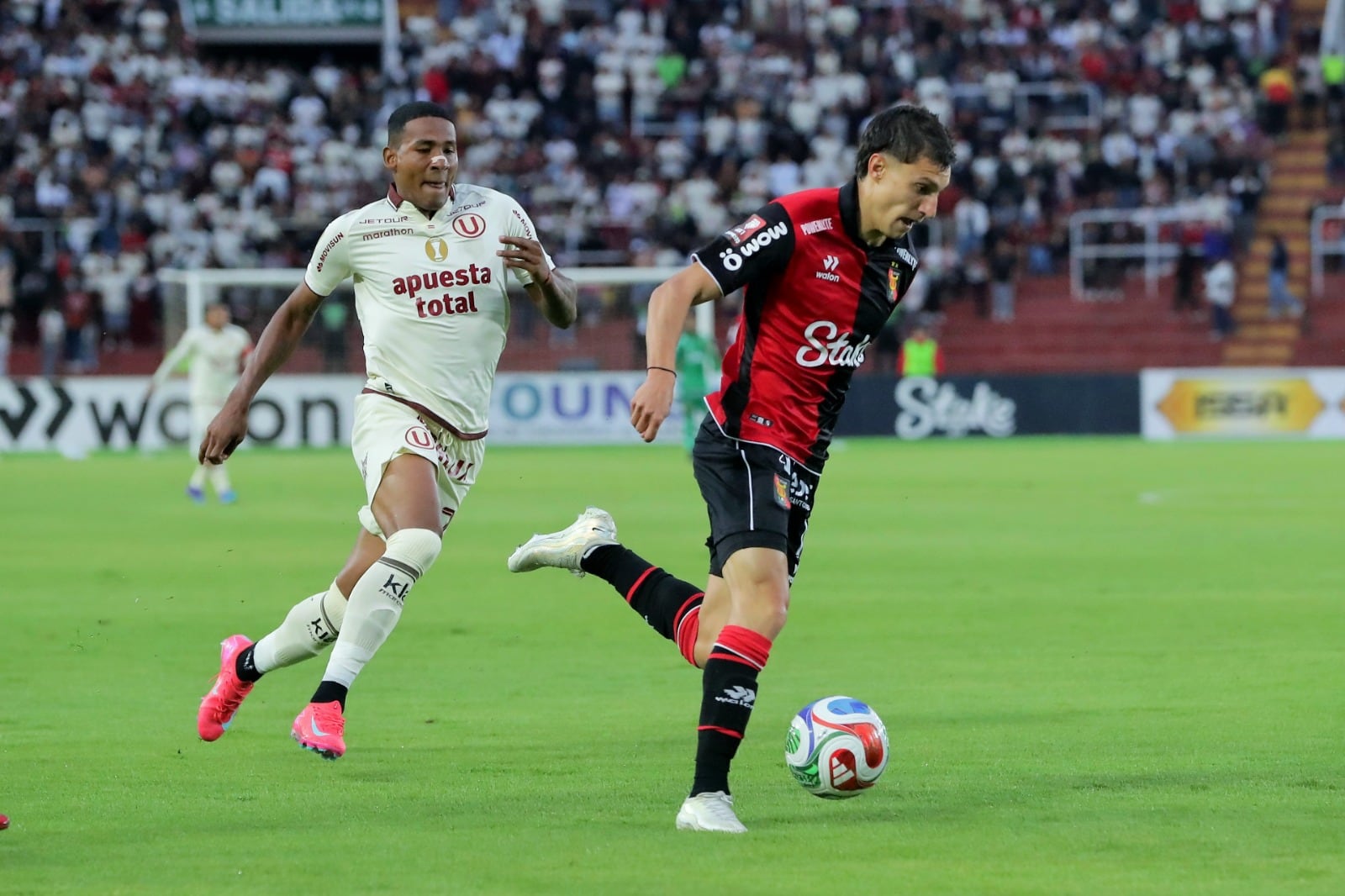 Victoria del FBC Melgar 2-1 a Universitario, por la fecha 11 del torneo Apertura de la Liga 1 2026. (Foto: Omar Cruz/@photo.gec)