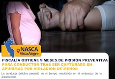 Nasca: cárcel para conductor que violó a menor de 12 años y la dejó embarazada