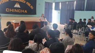 Chincha: taller de asesoría en búsqueda de empleo beneficia a más de 50 estudiantes