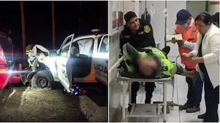 Nasca: cuatro policías heridos deja choque frontal entre patrullero y tráiler