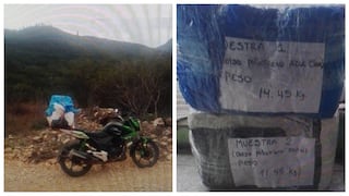 ​La Libertad: Abandonan motocicleta con más de 25 kilos de marihuana