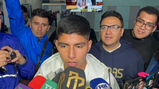 Piero Quispe llegó a México para unirse a los Pumas: “Tengo mente positiva y mucha fe”