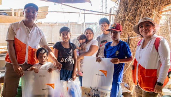 La ONG World Vision está brindando bienes de ayuda humanitaria en Piura, Tumbes, La Libertad, Lambayeque, Lima (Huaycán y Chaclacayo), Ayacucho, Huancavelica, Cusco y Loreto.
