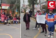 Huancayo: Trabajadores la municipalidad de Chilca protestan por incumplimiento de acuerdos colectivos