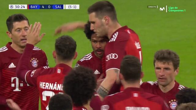 Bayern Munich aplasta al Salzburgo: Gnabry anotó el 4-0 en la Champions League (VIDEO)
