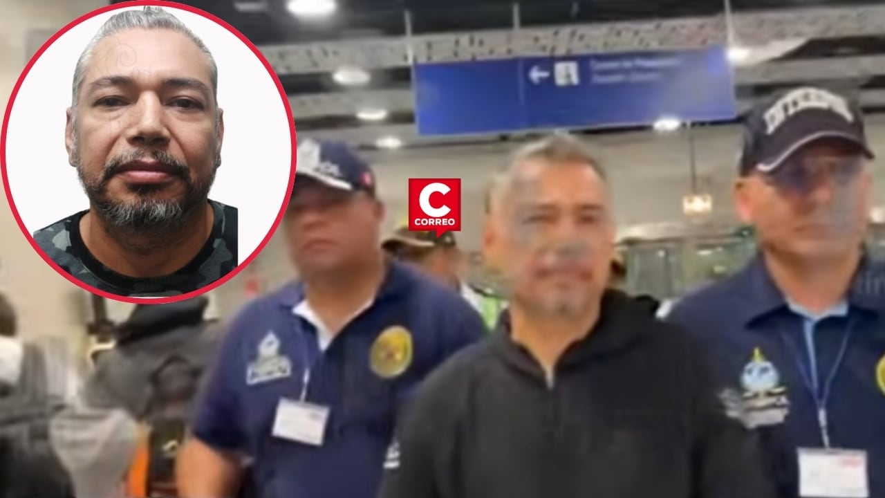 “Negro Marín” llega al Perú desde España bajo custodia para enfrentar cargos por crimen organizado. Composición: Diario Correo.