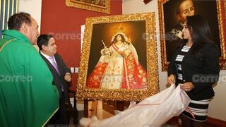 Lienzo de la Virgen de Chapi en el Congreso