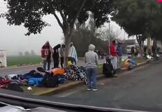 Mineros bloquean tramo de la Panamericana Sur en Nasca para exigir ampliación del Reinfo