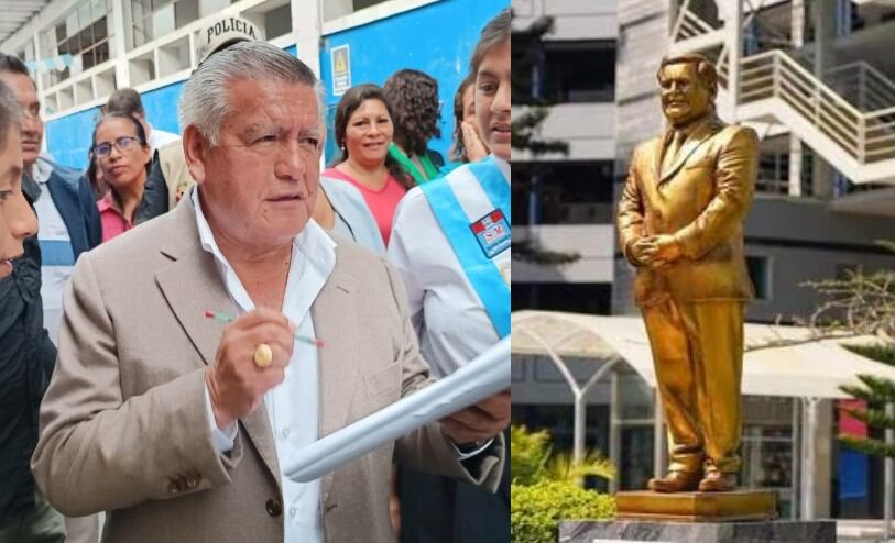 El gobernador regional de La Libertad defendió instalación de su monumento de la sede de la UCV. Aseguró que merece ese reconocimiento.