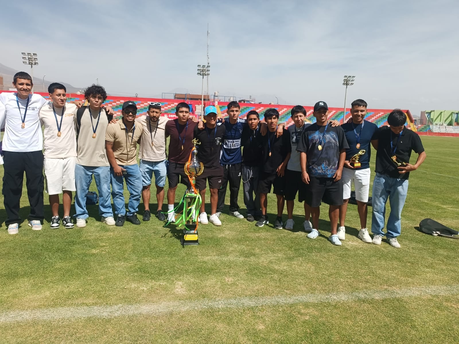 Cerrito de los Libres, campeón de Segunda División de Cayma. Foto: Vicente Medina.