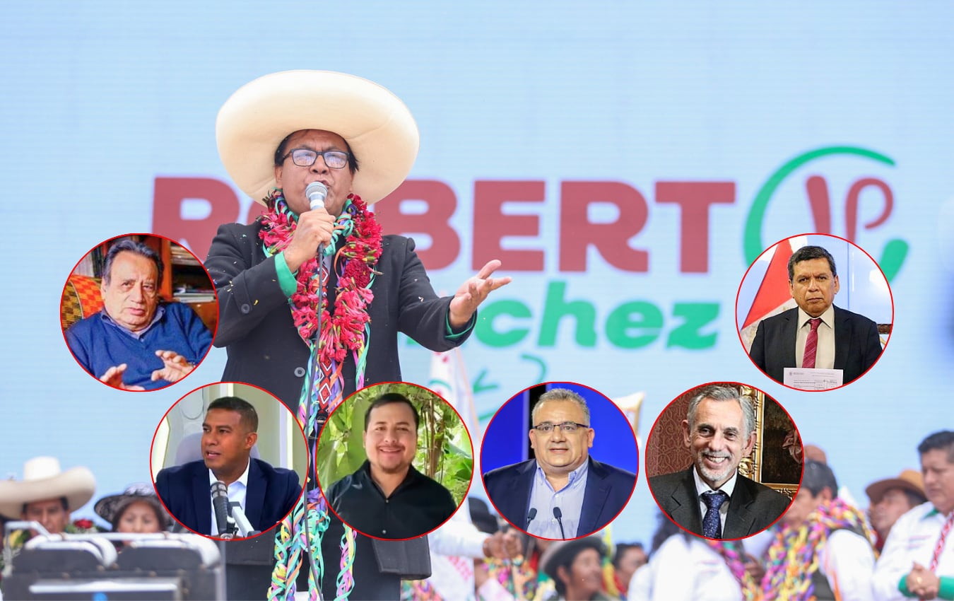 Equipo técnico de Juntos por el Perú para el debate de este domingo 24 de mayo. Foto: Composición GEC.