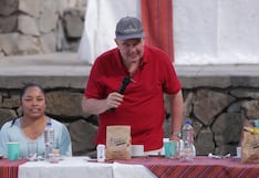 Rafael López Aliaga inicia su jornada en San Juan de Miraflores con desayuno electoral