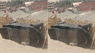 Ica: UTV de aventura sufre fuerte volcadura en las dunas de Huacachina