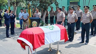 Ica: honores fúnebres a valiente policía Ronaldo Lupaca Valdez que evitó un robo  