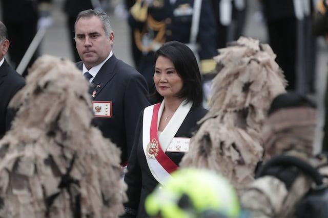 Keiko Fujimori es reconocida como jefa suprema de las FF. AA. (Fotos: Julio Reaño/GEC)