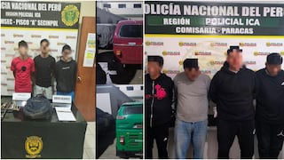 Policía retiene a varios adolescentes que integrarían bandas en la región Ica