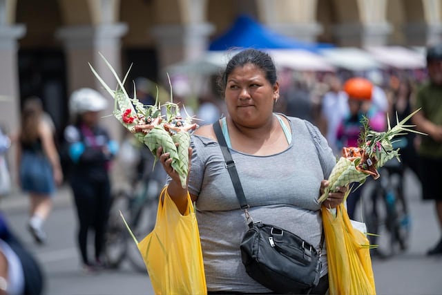 Domingo de Ramos: fieles y el Cristo Cholo recorren la Catedral y Plaza de Armas de Lima. (Fotos: Paloma del Solar/GEC)
