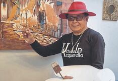 Artista arequipeño Erwin Gómez y su exposición de arte en Roma