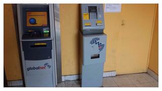 Ascope: Hampones roban cajero de Global Net en Cartavio 