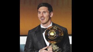 Messi recibe el Balón de Oro por cuarto año consecutivo
