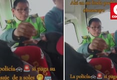 Policía de Huancayo paga su pasaje y recibe respaldo ciudadano en medio de la polémica por pase libre