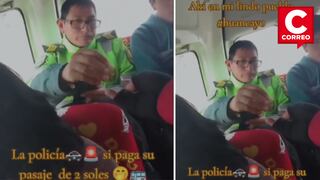 Policía de Huancayo paga su pasaje y recibe respaldo ciudadano en medio de la polémica por pase libre