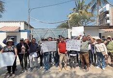 Vecinos de Las Dalias protestan en la EPS Grau por problemas en el servicio de agua