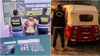 Policía en Ica detiene a sujeto con drogas y en otra intervención recuperan mototaxi robada