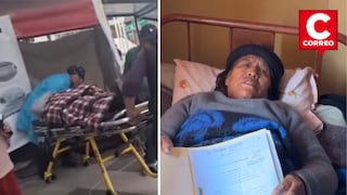 Mujer que protestaba por deuda con la municipalidad de El Tambo fue hospitalizada de emergencia