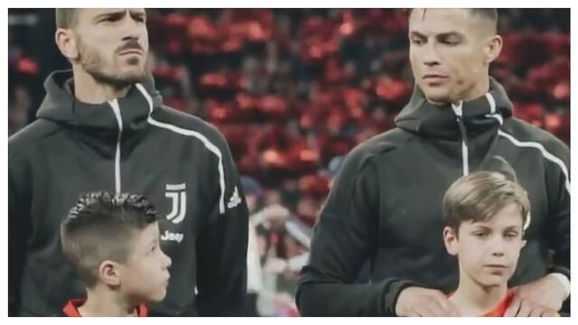 ​Cristiano Ronaldo y el gesto a un niño que se viralizó en el Ajax vs Juventus (VIDEO)