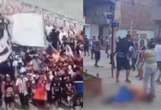 Agreden a un joven que estaba tendido en el suelo previo al clásico de Alianza Lima vs Universitario