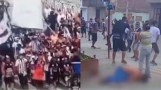 Agreden a un joven que estaba tendido en el suelo previo al clásico de Alianza Lima vs Universitario