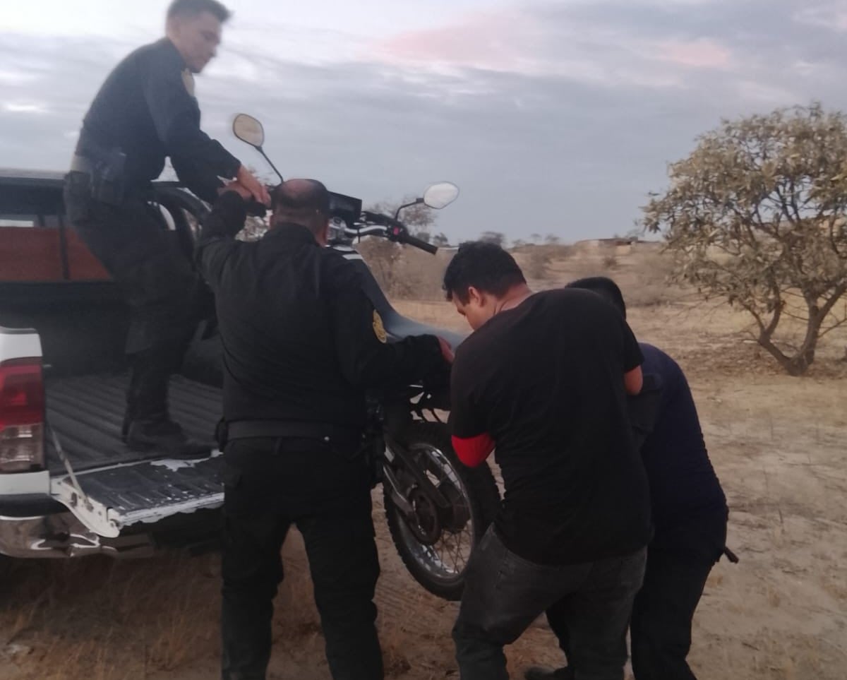 Recuperan moto robada