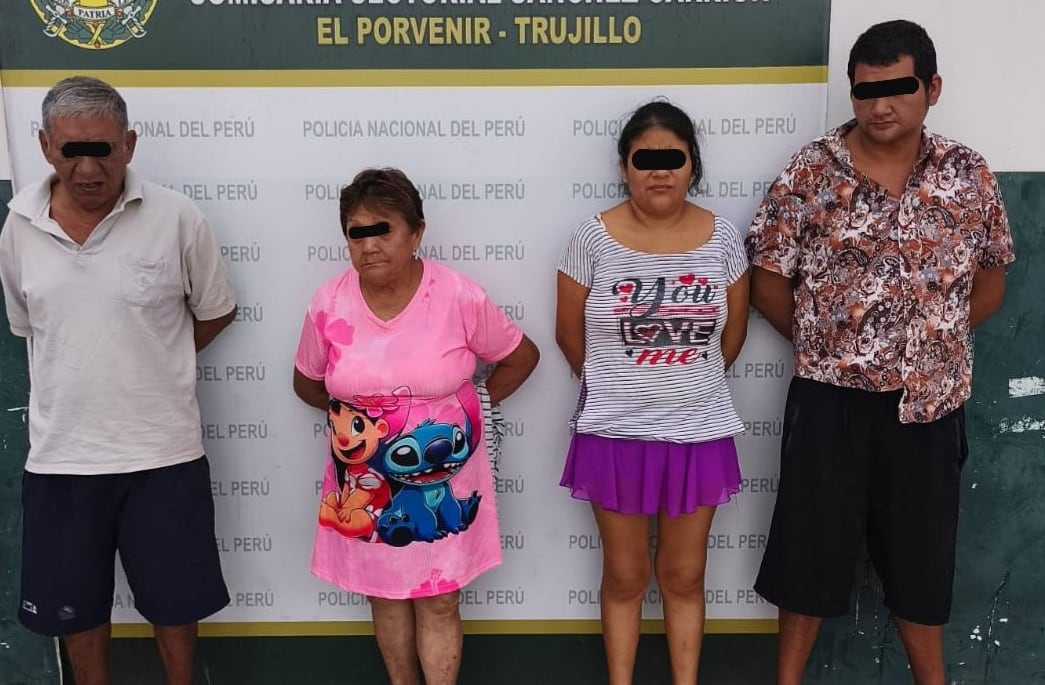 Grupo Terna de la Policía detuvo a cuatro presuntos integrantes de la banda “Los Ñatos de la Bombonera”.