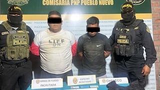 Chincha: caen “los terribles de pampa de ñoco” con tres cartuchos de dinamita