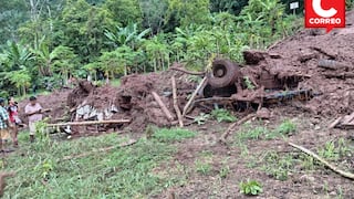 Tres muertos y una bebé desaparecida deja huaico en Chanchamayo
