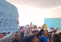 Protesta en Socabaya por retrasos en entrega del colegio Felipe Santiago Salaverry
