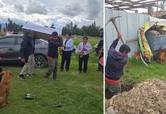 Huancayo: Empresario le da el último adiós a su fiel mascota ‘Oso’ con velorio y orquesta (VIDEO)