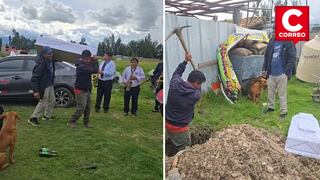 Huancayo: Empresario le da el último adiós a su fiel mascota ‘Oso’ con velorio y orquesta (VIDEO)