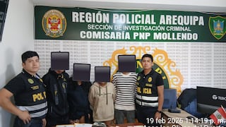 Arequipa: Caen seis personas y recuperan objetos robados en playas de Mollendo