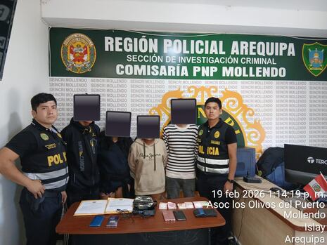 Arequipa: Caen seis personas y recuperan objetos robados en playas de Mollendo