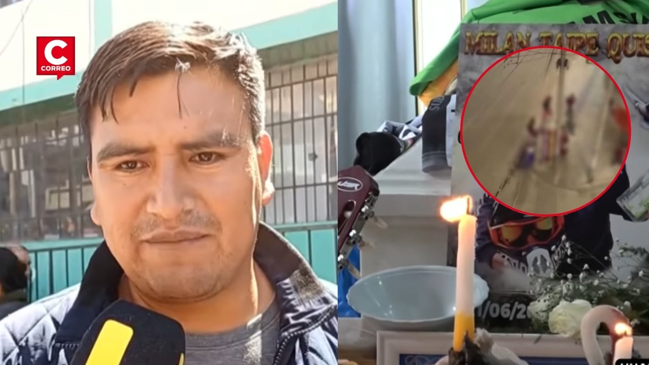 Huancayo: padre de Milan denuncia estancamiento de investigación por muerte de menor apuñalado. Composición: Diario Correo.