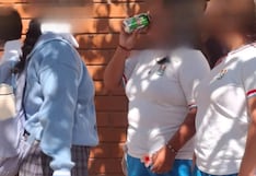 Ica: escolar es captada tomando una lata de cerveza antes de ingresar al colegio