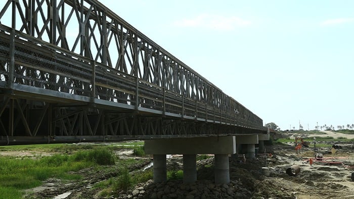 A diciembre de este 2026 se tendrían 77 puentes Bailey para conectividad en zonas que podrían ser afectadas por el Fenómeno El Niño. Foto: Ministerio de Desarrollo Agrario y Riego.