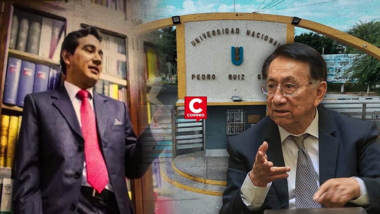 Balcázar impulsó ley que benefició a su hijo y lo ayudó a obtener cargo como profesor en una universidad pública. Composición: Diario Correo.