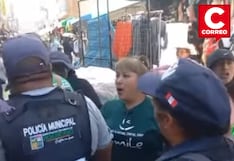 Detienen a comerciantes tras enfrentamiento con la policía municipal en Huancayo