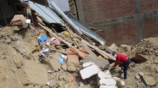 Hermanos y madre corren para no morir al desmoronarse vivienda de adobe en Huancayo